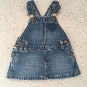 Oshkosh bgosh overall Jean skirt nwot